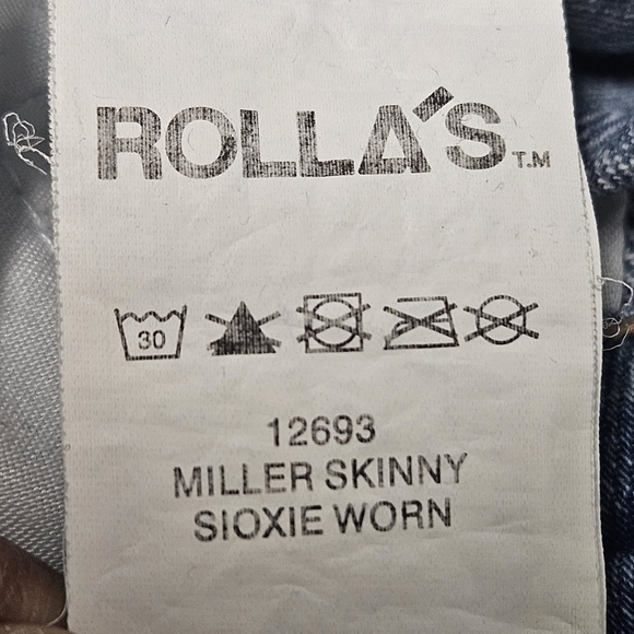 38 ROLLA'S MILLER SKINNY SIOXIE WORN DISTRESSED JEANS WOMEN'S SIZE 26 - Picture 13 of 14